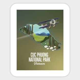 Cuc Phuong National Park Vietnam map Sticker